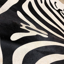 Load image into Gallery viewer, M Zebra Print Cowhide Rug
