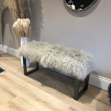 Load image into Gallery viewer, TIBETAN Sheepskin Luxury Two Person Bench MADE TO ORDER
