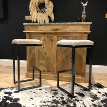 Load image into Gallery viewer, Contemporary Cowhide Bar Stools - Made to order
