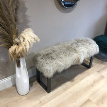 Load image into Gallery viewer, TIBETAN Sheepskin Luxury Two Person Bench MADE TO ORDER
