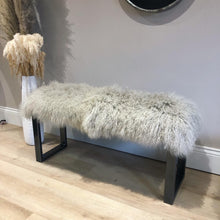 Load image into Gallery viewer, TIBETAN Sheepskin Luxury Two Person Bench MADE TO ORDER
