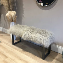 Load image into Gallery viewer, TIBETAN Sheepskin Luxury Two Person Bench MADE TO ORDER
