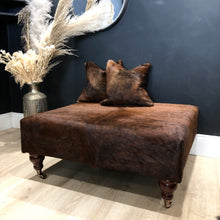 Load image into Gallery viewer, Dark Brown Brindle Cowhide Cushions
