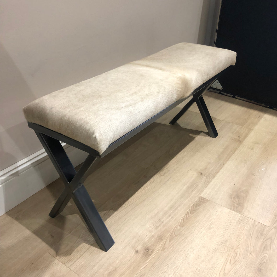 Charolais Two Person Bench (steel shape & colour finish options available)