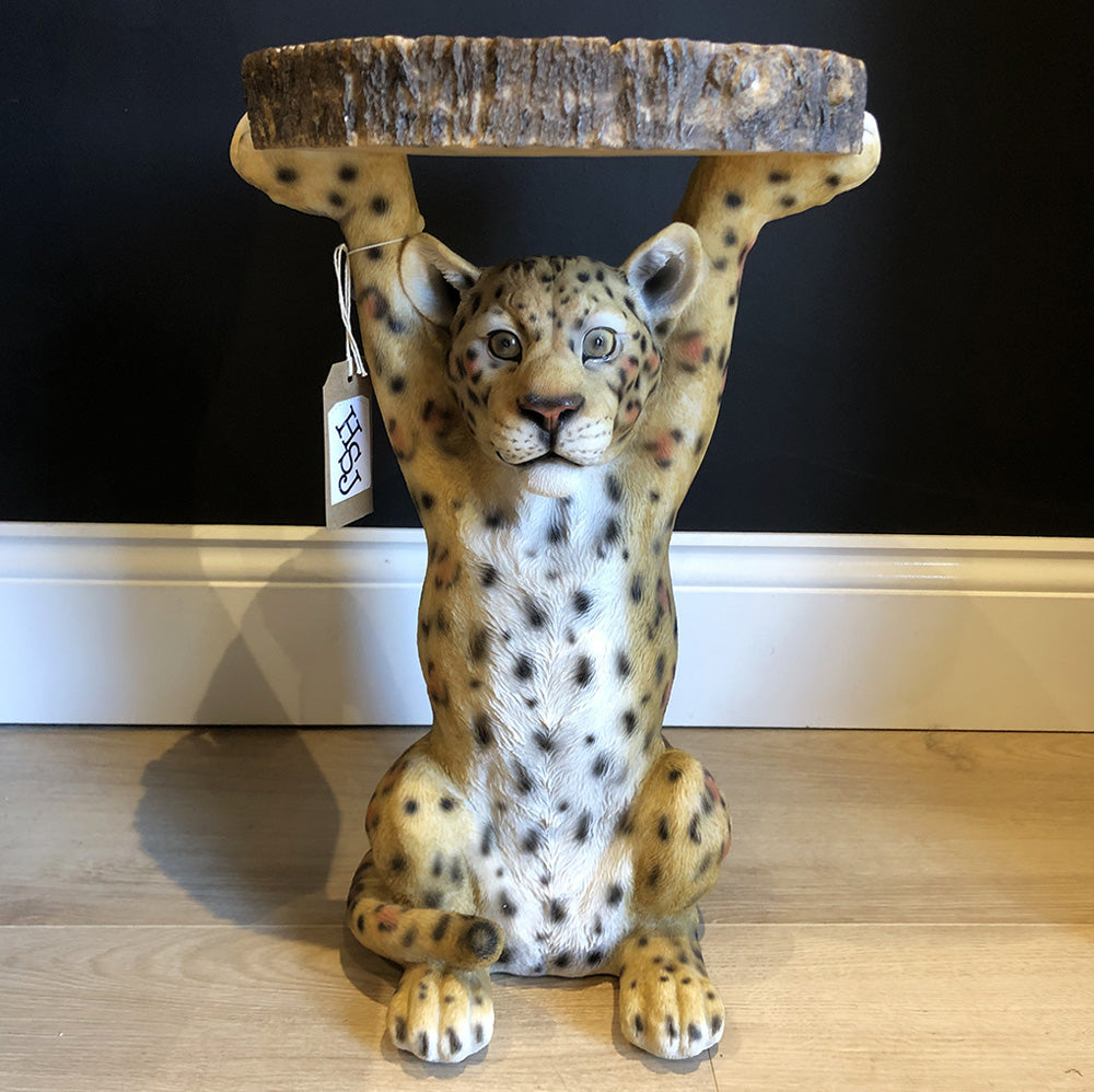 Leopard Side Table