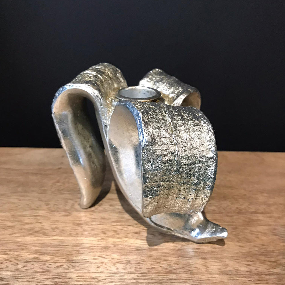 Banana Candle Holder Silver