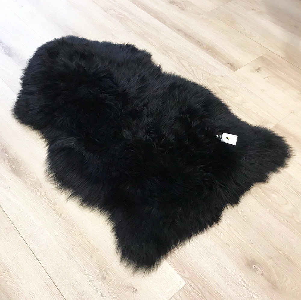 XL Premium Sheepskin Rug Black