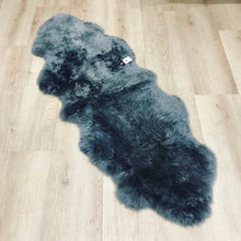 Load image into Gallery viewer, Grey Double Sheepskin Rug / Runner / Throw
