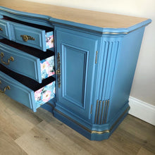 Load image into Gallery viewer, Bespoke Large Dusky Blue Dresser / Sideboard
