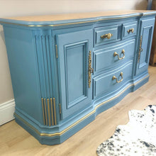 Load image into Gallery viewer, Bespoke Large Dusky Blue Dresser / Sideboard
