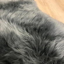 Load image into Gallery viewer, Grey Double Sheepskin Rug / Runner / Throw
