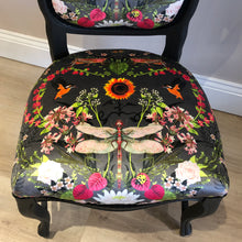 Load image into Gallery viewer, Louis Style Statement Chair in Botanical Print Fabric
