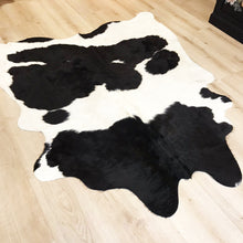 Load image into Gallery viewer, Long Hair Black &amp; White Cow Hide
