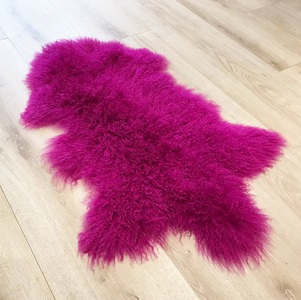 Tibetan Sheepskin Fushia