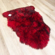 Load image into Gallery viewer, L Premium Sheepskin Rug Red
